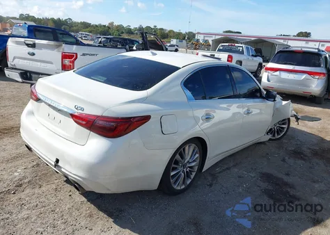 2019 Infiniti Q50 3.0T Luxe z USA, uszkodzony, nr VIN JN1EV7AP4KM512693
